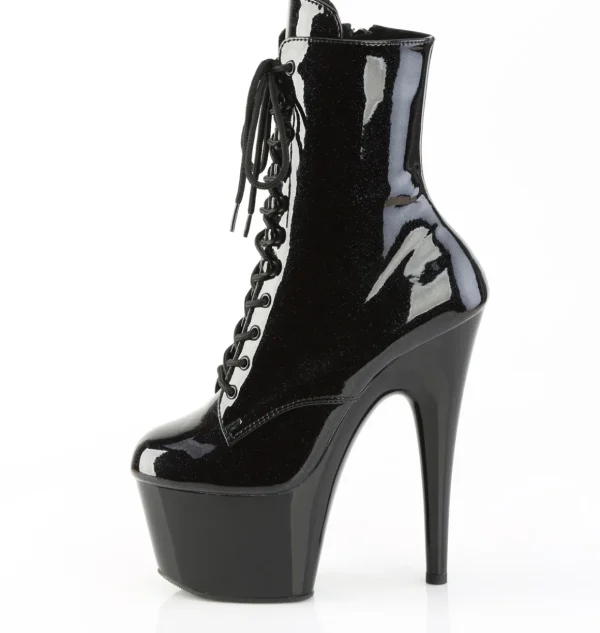 ADORE-1020BLG 18 cm bottine talon haut femme pleaser glitter noires