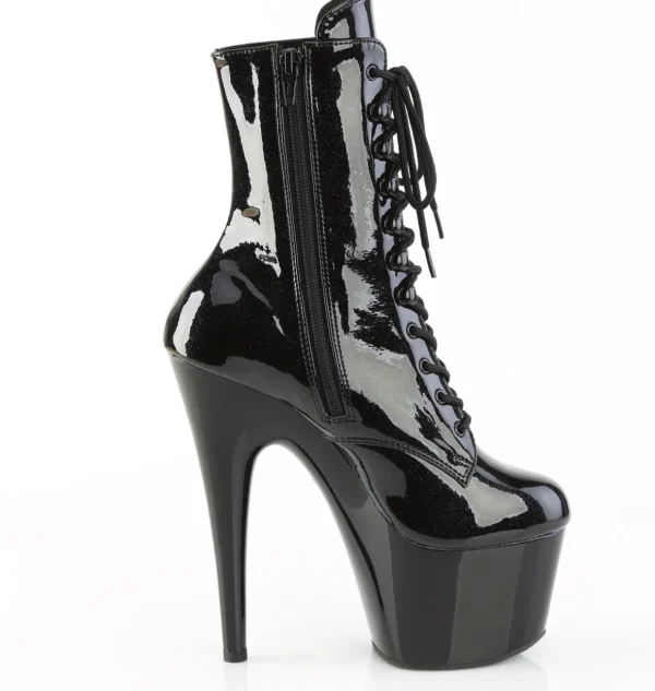 ADORE-1020BLG 18 cm bottine talon haut femme pleaser glitter noires
