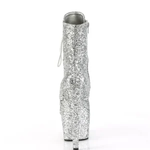 ADORE-GWR 18 cm bottine talon haut femme pleaser glitter argent