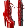 ADORE-1040TT 18 cm bottine talon haut femme pleaser noir rouges