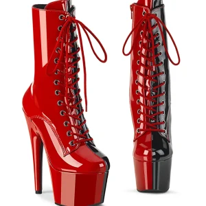 ADORE-1040TT 18 cm bottine talon haut femme pleaser noir rouges