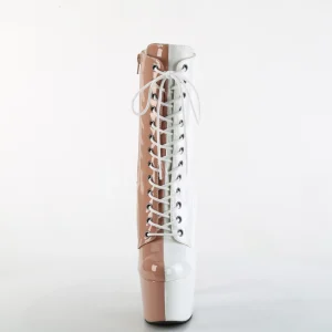 ADORE-1040TT 18 cm bottine talon haut femme pleaser blush blanc