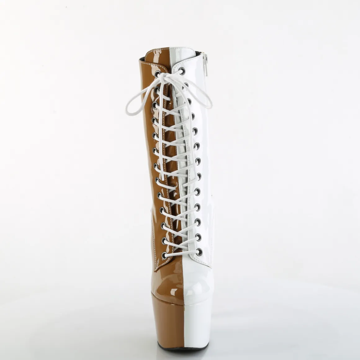 adorett__cm_bottine_talon_1-3.webp ADORE-1040TT 18 cm bottine talon haut femme pleaser brun blanc