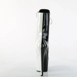 ADORE-1040TT 18 cm bottine talon haut femme pleaser noir blanc