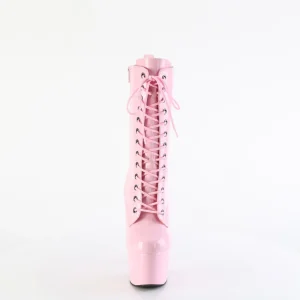 ADORE-1040WRHG - 18 cm plateforme bottines talons aiguilles hologramme rose