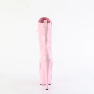 ADORE-1040WRHG - 18 cm plateforme bottines talons aiguilles hologramme rose