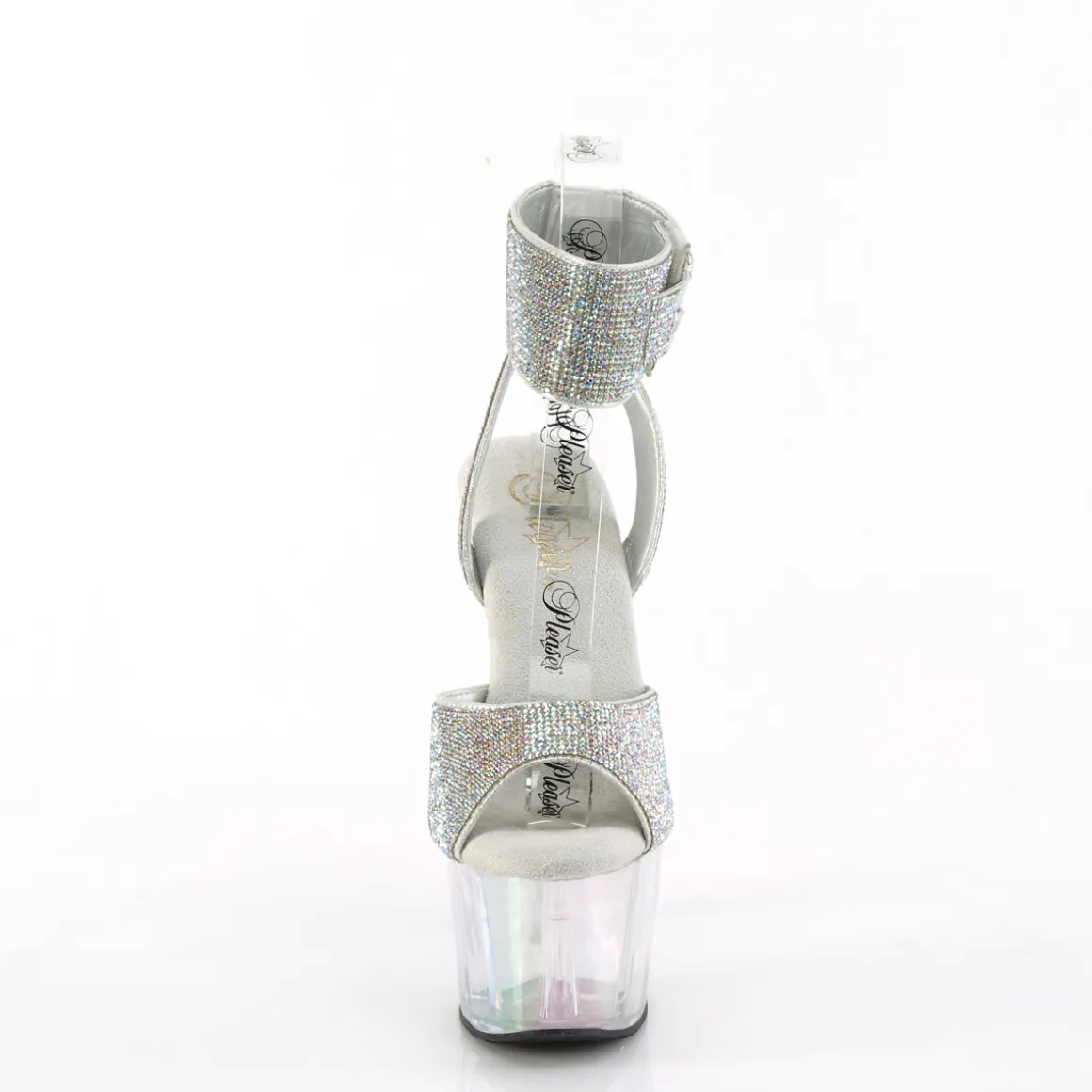argent__cm_adorehtrs_tran_1.webp Argent 18 cm ADORE-791HTRS transparentes plateforme talon haut avec bande de cheville