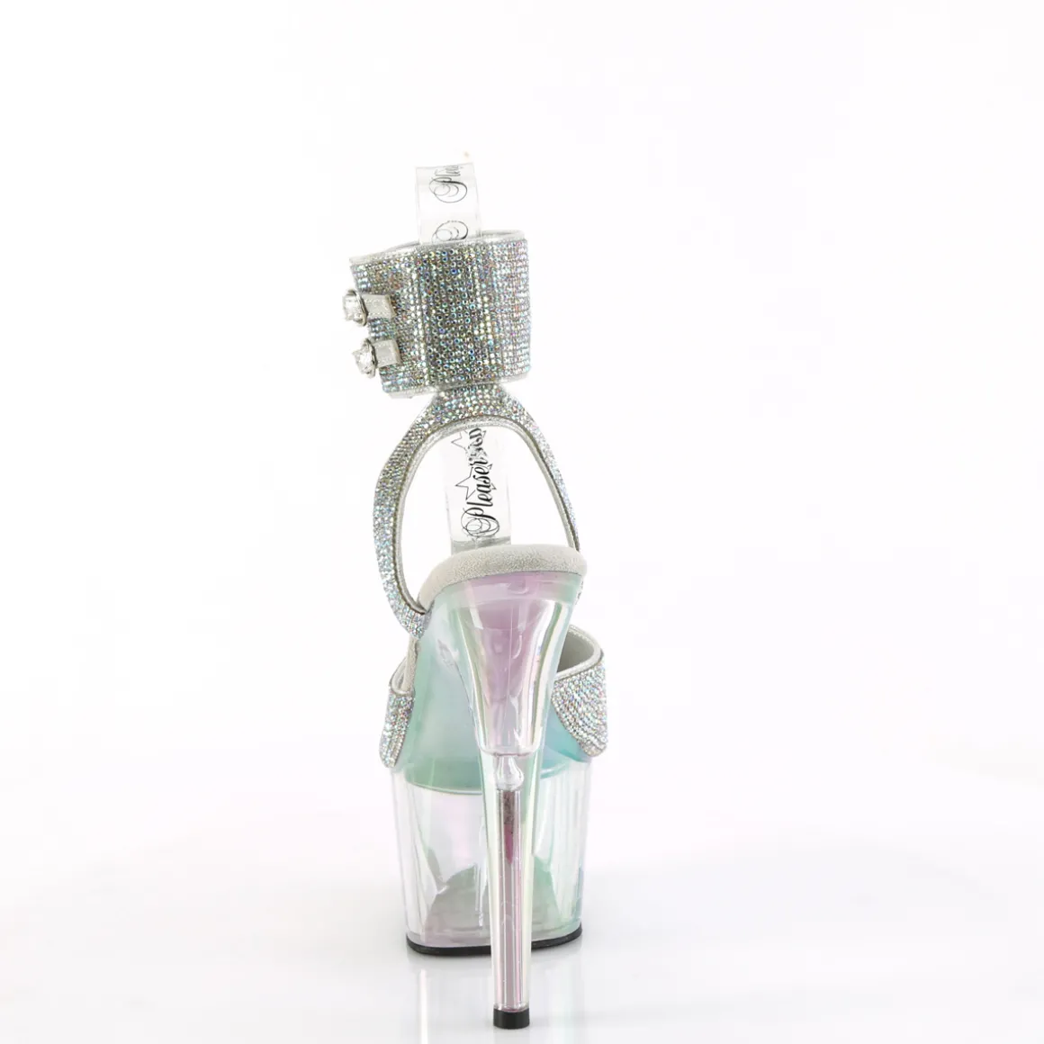 argent__cm_adorehtrs_tran_3.webp Argent 18 cm ADORE-791HTRS transparentes plateforme talon haut avec bande de cheville
