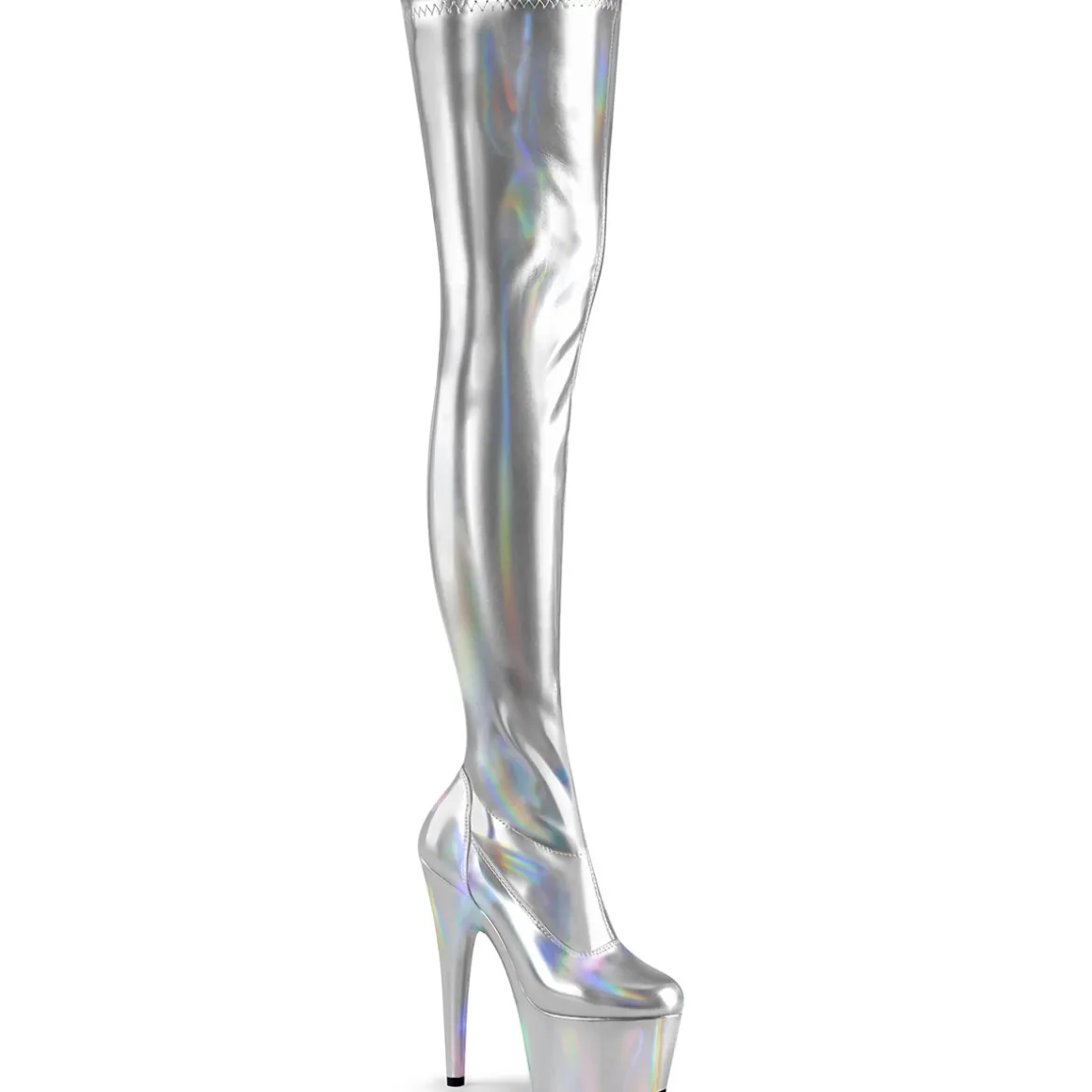 argent__cm_adorehwr_holog_0.webp Argent 18 cm ADORE-3000HWR Hologramme bottes overknee plateforme de pole dance