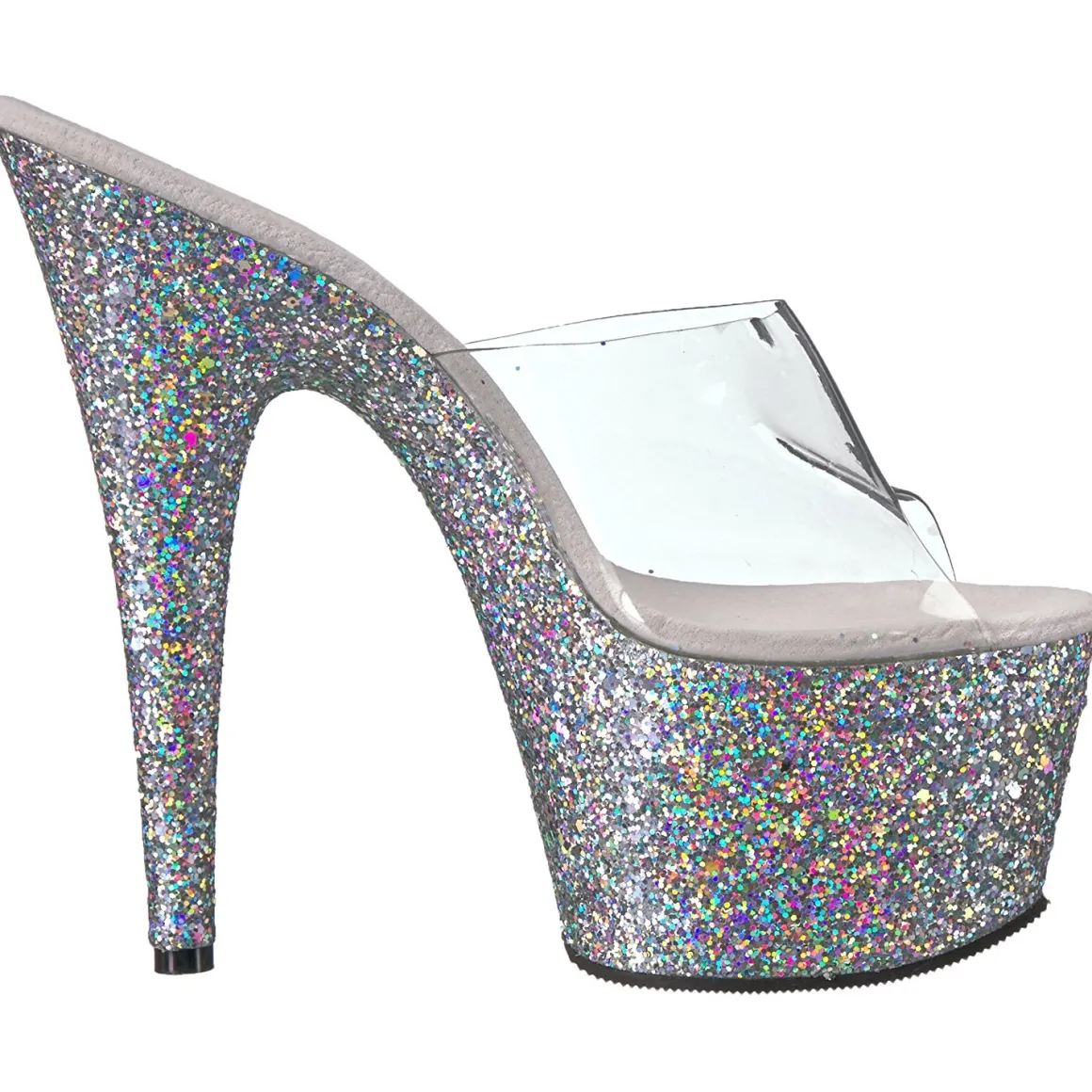 argent__cm_adorelg_etince_2.webp Argent 18 cm ADORE-701LG etincelle plateforme mules talons hauts