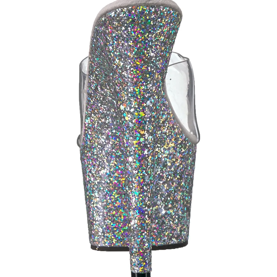 argent__cm_adorelg_etince_4.webp Argent 18 cm ADORE-701LG etincelle plateforme mules talons hauts