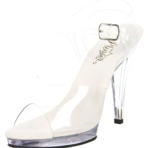 Argent 11,5 cm FLAIR-408 chaussures travesti