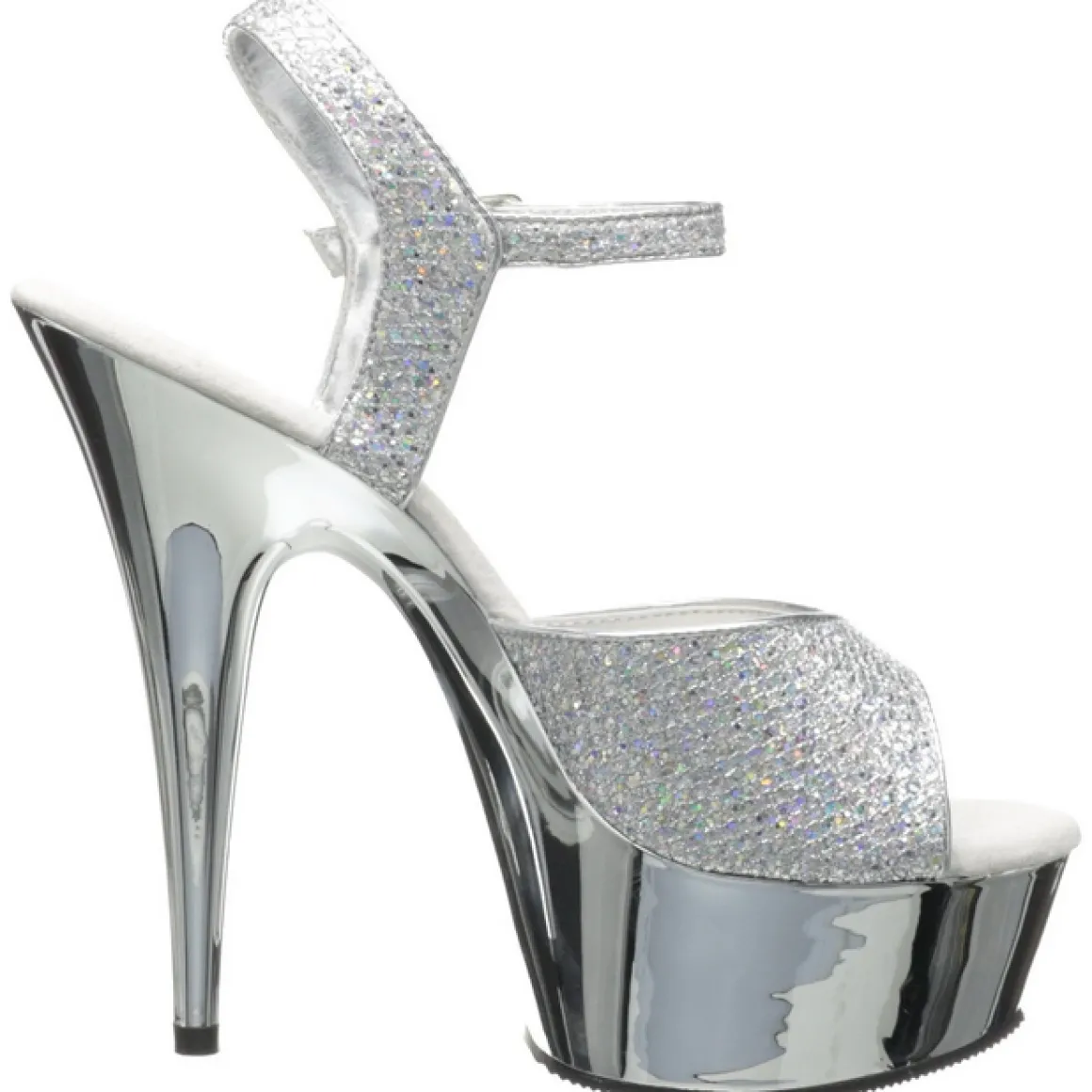 argent__cm_pleaser_deligh_2.webp Argent 15 cm Pleaser DELIGHT-609G Chrome Plateforme Talons Hauts