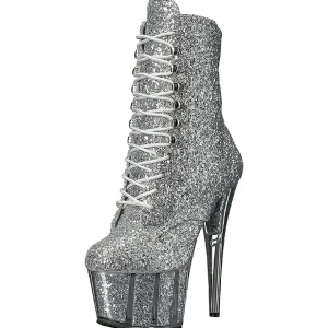 Argent etincelle 18 cm ADORE-1020G bottines a plateforme femmes