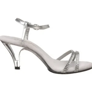Argent Etincelle 8 cm BELLE-316 Sandales Femme a Talon