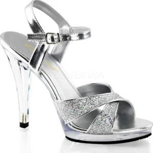Argent Etincelle 12 cm FLAIR-419G Talon Haut pour Hommes