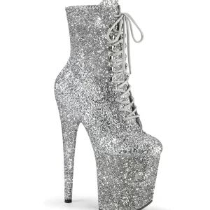 Argent glitter 20 cm FLAMINGO-1020GWR exotic bottines de pole dance