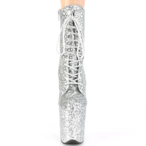 Argent glitter 20 cm FLAMINGO-1020GWR exotic bottines de pole dance
