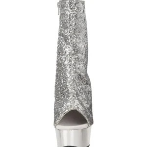 Argent Glitter 15 cm Pleaser DELIGHT-1018G Plateforme Bottines