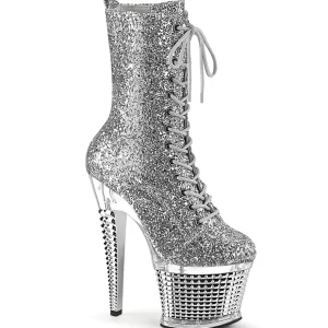 Argent glitter 20 cm SPECTATOR-1040G exotic bottines de pole dance