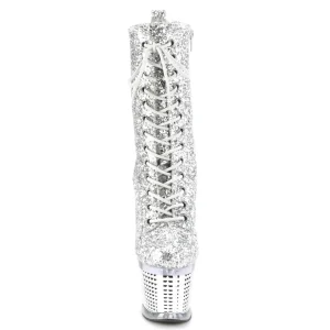 Argent glitter 20 cm SPECTATOR-1040G exotic bottines de pole dance