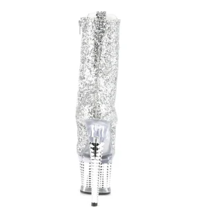 Argent glitter 20 cm SPECTATOR-1040G exotic bottines de pole dance