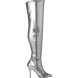 Argent Mat 13 cm SEDUCE-3000 bottes overknee femme