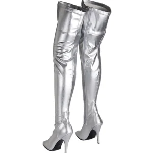 Argent Mat 13 cm SEDUCE-3000 bottes overknee femme