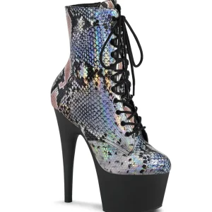 Argent motif serpent 18 cm ADORE-1020SP exotic bottines de pole dance