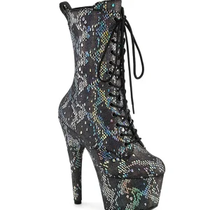 Argent motif serpent 18 cm 1040SPF exotic bottines de pole dance