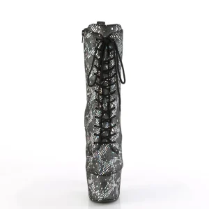 Argent motif serpent 18 cm 1040SPF exotic bottines de pole dance