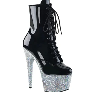 Argent paillettes 18 cm Pleaser ADORE-1020LG bottines de pole dance