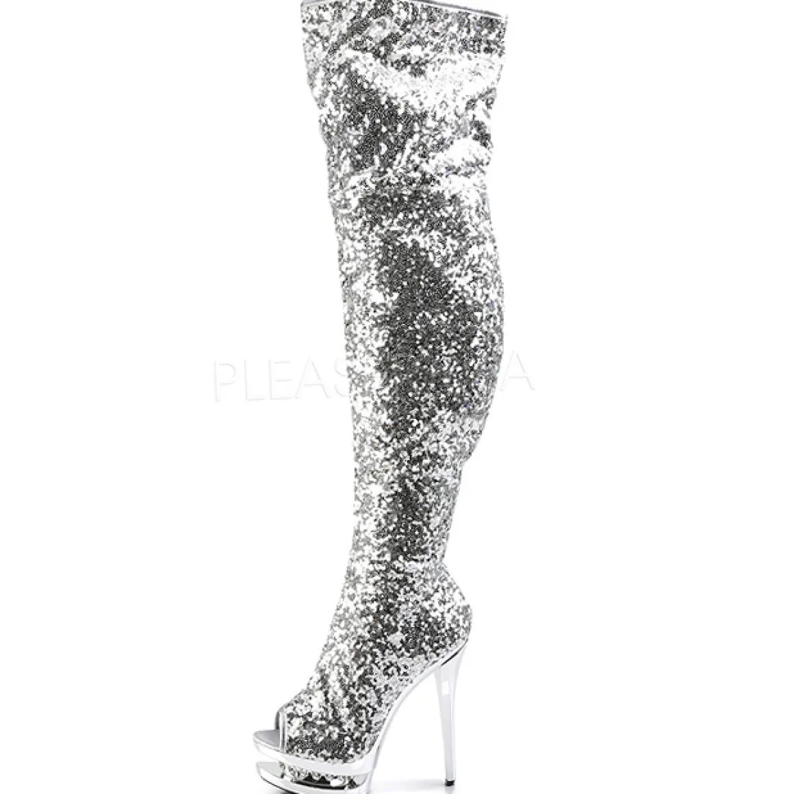 argent_paillettes__cm_ple_1-1.webp Argent Paillettes 15 cm PLEASER BLONDIE-R-3011 Cuissardes Haut Talon