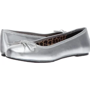 Argent Similicuir ANNA-01 grande taille chaussures ballerines