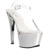 Argent Transparent 18 cm SKY-308 Plateforme Haut Talon