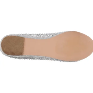Argent TREAT-06 pierre cristal chaussures ballerines femmes plates