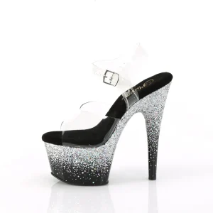 Argentés 18 cm ADORE-708SS etincelle sandales avec plateforme