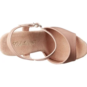 Beige Verni 13 cm Fabulicious LIP-109 Plateforme Haut Talon