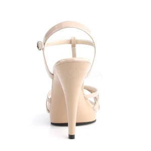 Beige Verni 12 cm FLAIR-420 Sandales Femme à Talon