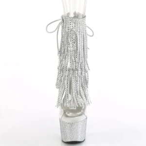 BEJ-1017RSF-7 - 18 cm bottine talon haut femme pleaser strass transparentes