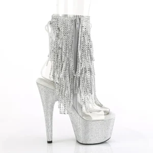 BEJ-1017RSF-7 - 18 cm bottine talon haut femme pleaser strass transparentes