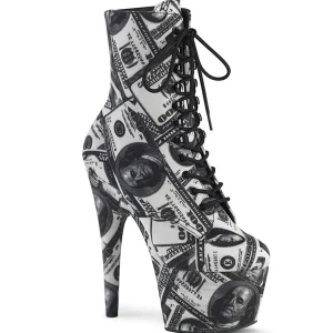 Billets d'un dollar Toile 18 cm ADORE-1020DP pleaser bottines à plateforme