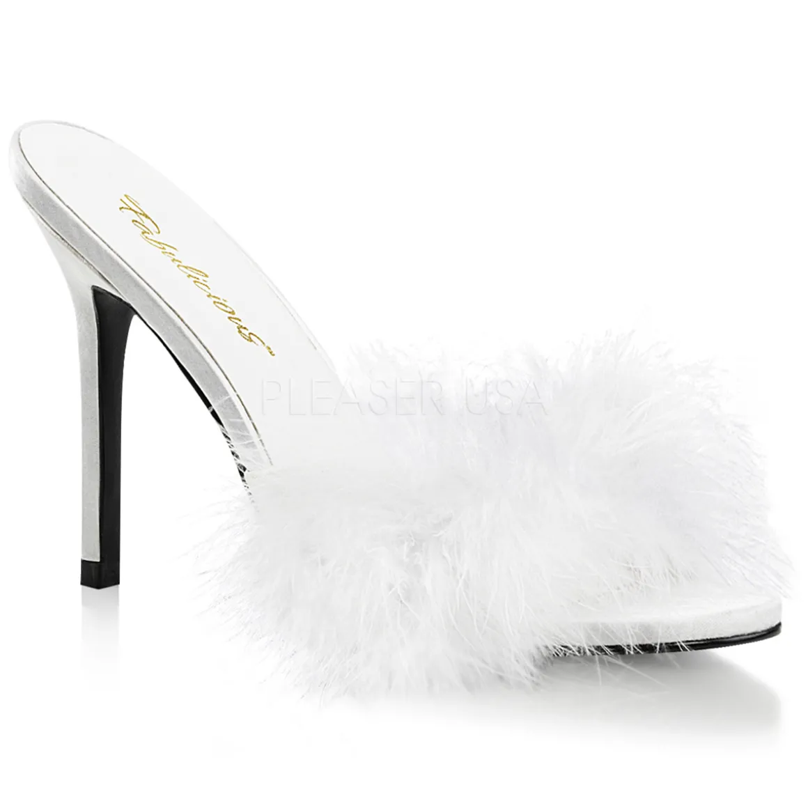 blanc__cm_classiquef_mule_0.webp Blanc 10 cm CLASSIQUE-01F mules femmes avec plumes de marabout