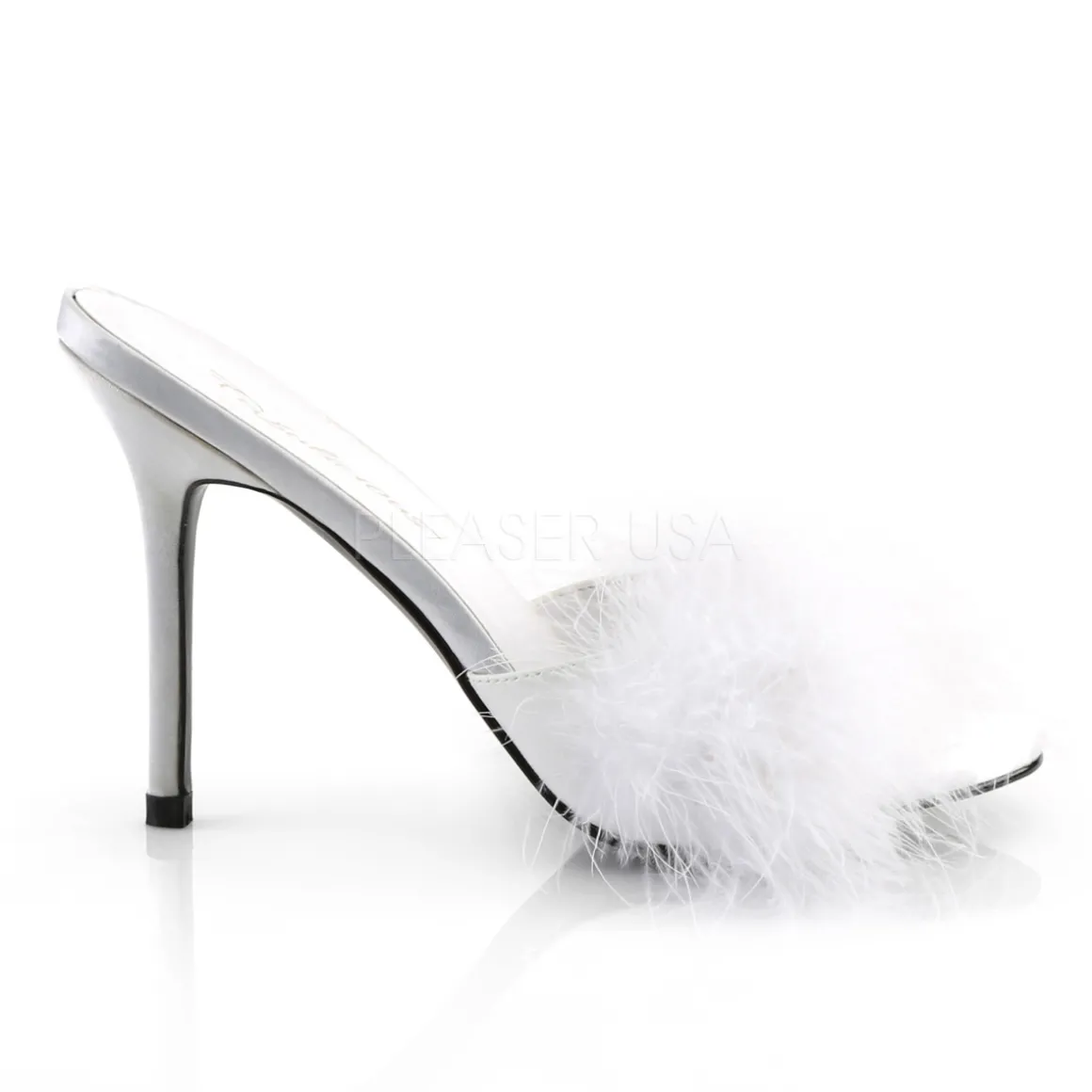 blanc__cm_classiquef_mule_2.webp Blanc 10 cm CLASSIQUE-01F mules femmes avec plumes de marabout