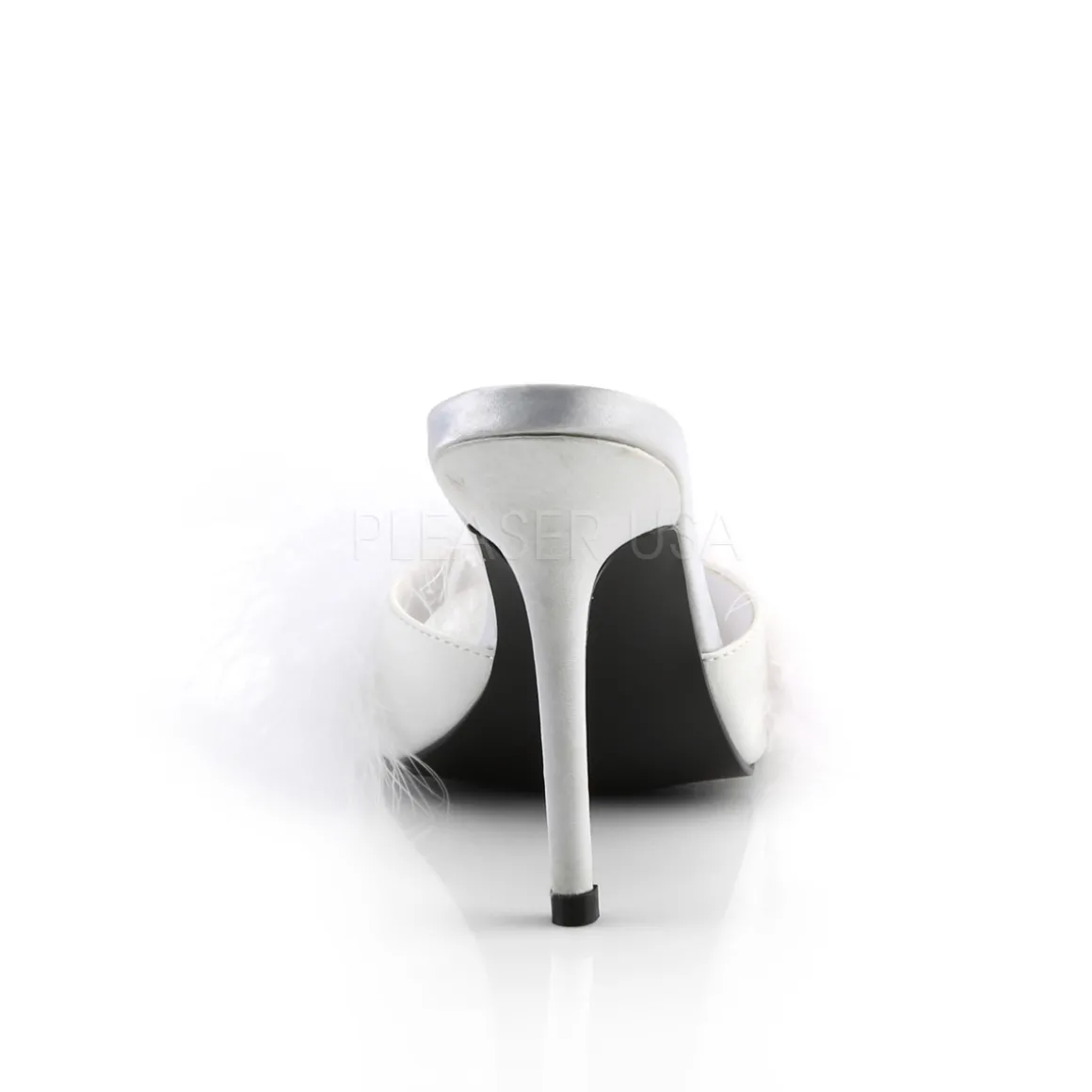 blanc__cm_classiquef_mule_4.webp Blanc 10 cm CLASSIQUE-01F mules femmes avec plumes de marabout