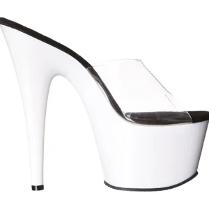 Blanc Neon 18 cm ADORE-701UV Plateforme Mules Chaussures