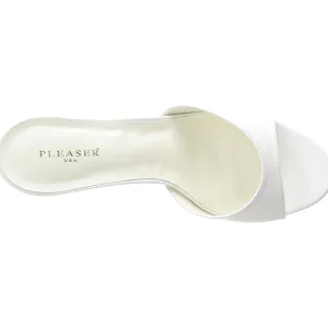 Blanc Similicuir 10 cm CLASSIQUE-01 grande taille mules femmes