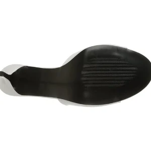 Blanc Similicuir 10 cm CLASSIQUE-01 grande taille mules femmes