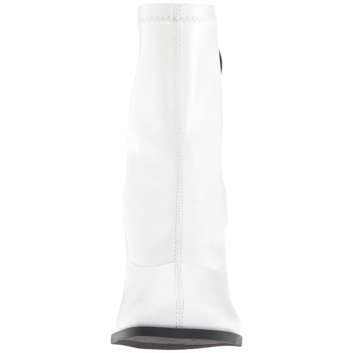 blanc_similicuir__cm_gogo_3.webp Blanc Similicuir 7,5 cm GOGO-150 bottines à talons épais stretch