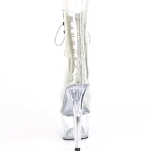 Blanc transparent 18 cm ADORE-1021C-2 bottines de striptease
